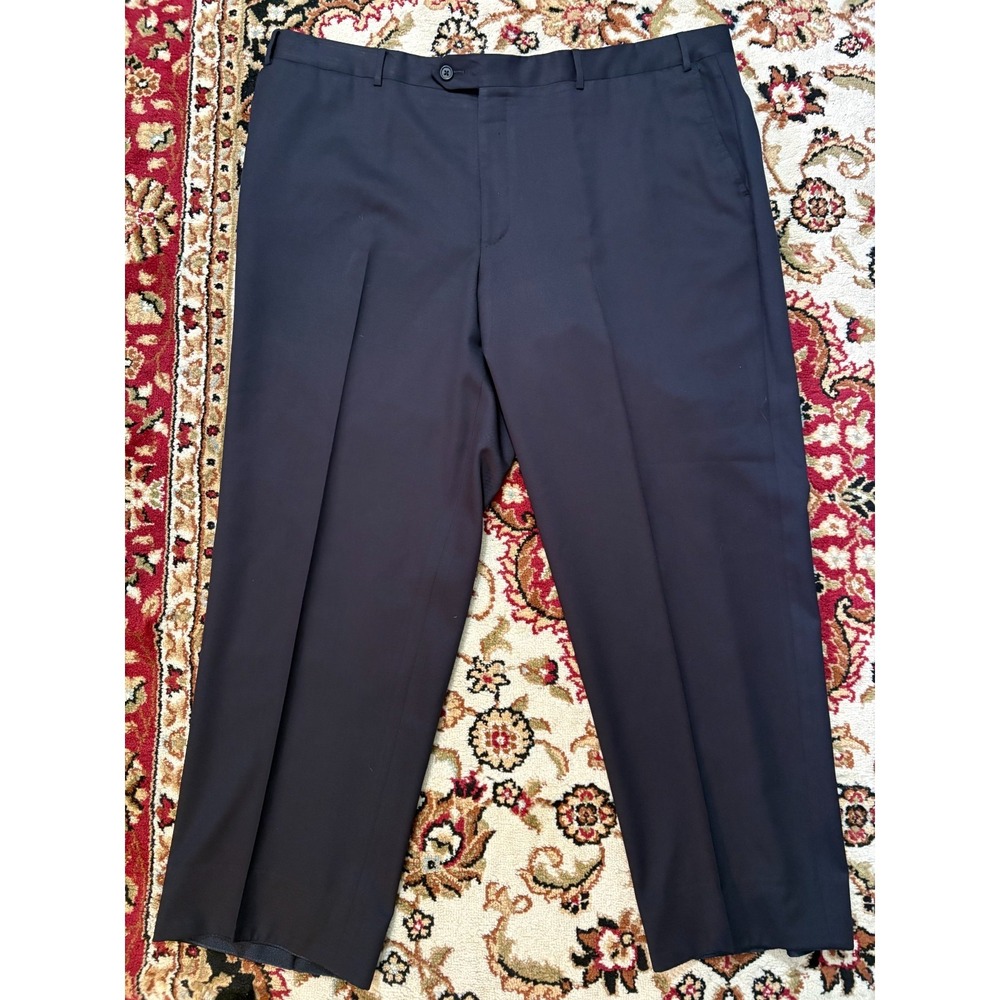 Corneliani navy wool trousers quiet luxury Italian dress‎ pants 42x28